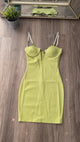 Mia Green Jewel Strap Dress